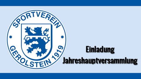 Einladung Jahreshauptversammlung