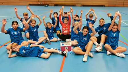 Team mit dynamischem Vorwärtsdrang