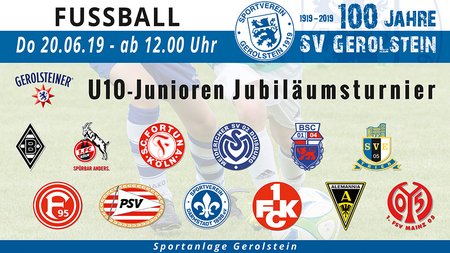 Noch 2 Tage bis zum "GEROLSTEINER U10-Junioren Jubiläumsturnier"