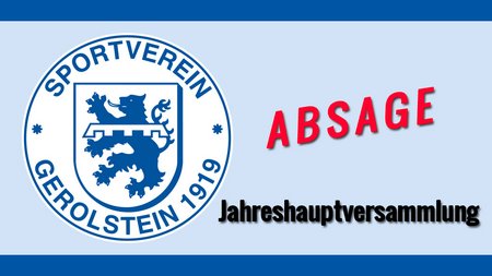 Jahreshauptversammlung abgesagt