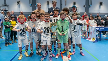 Eintracht Frankfurt gewinnt das Gerolsteiner U10 Hallenmasters 2026