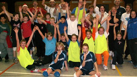 "Oh du fröhliche" ... Handballschar