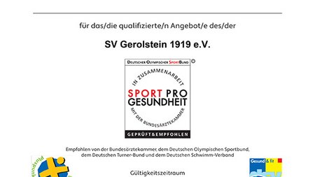 Gütesiegel "Pluspunkt Gesundheit" verlängert
